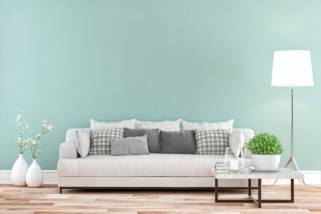 Inspirasi warna cat ruang tamu untuk warna mint green atau tosca