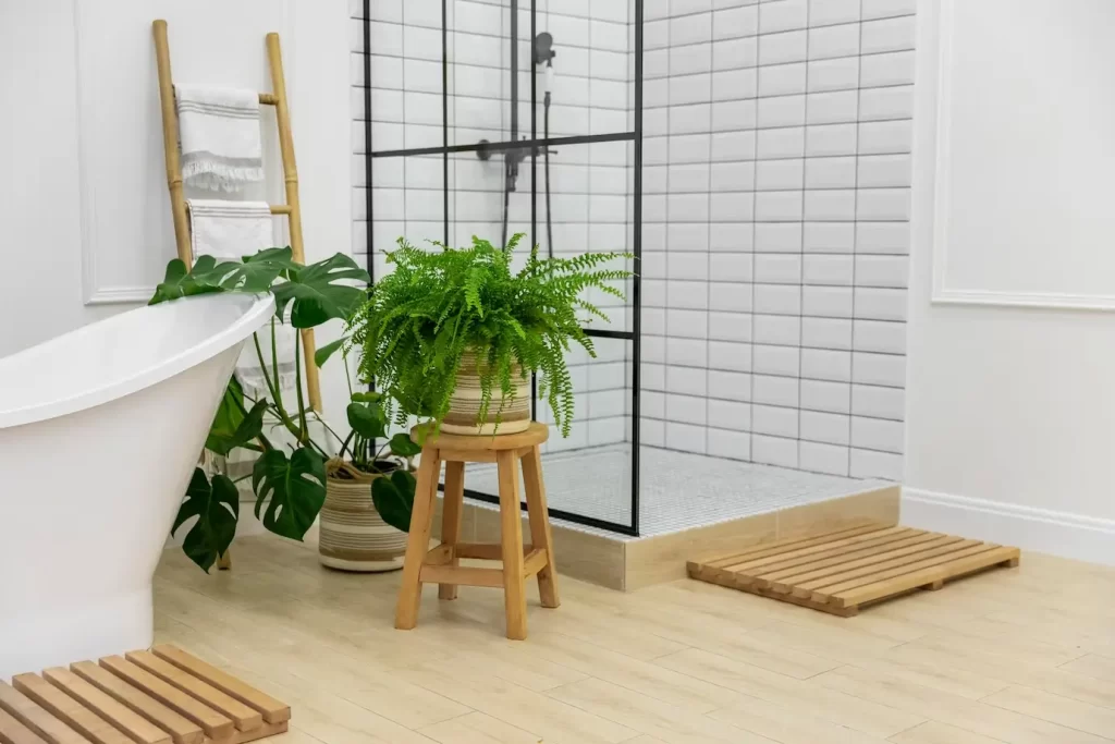 Tropical style bathroom model