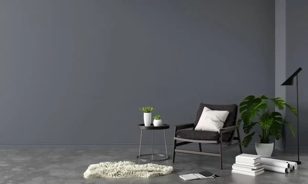 Black living room color