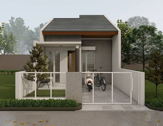 Model Rumah Minimalis Terbaru dengan Taman Kecil