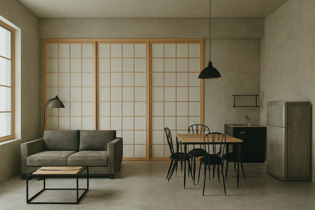 9. Rumah Industrial dengan Sentuhan Japan Style