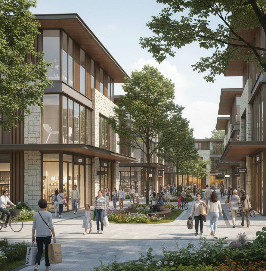 Pelajari peran shophouse membangun ekosistem bisnis di kawasan hunian