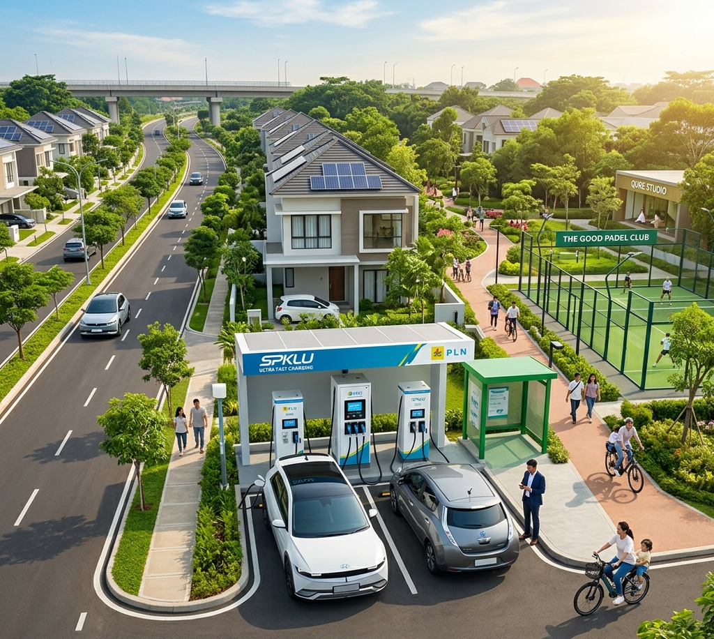 SPKLU Pertama dan Satu-Satunya Lingkungan di Kawasan Hunian Sawangan